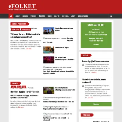 efolket.nu startsida 2021