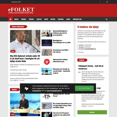 efolket.nu startsida 2024
