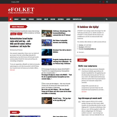 efolket.nu startsida 2025