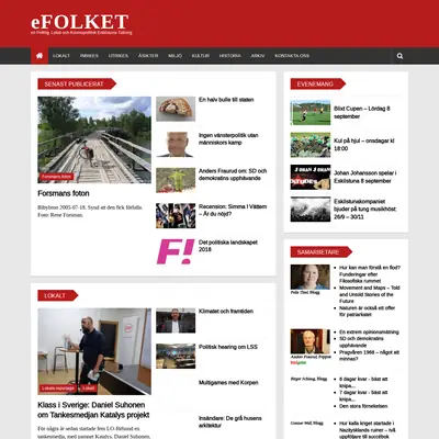 efolket.se startsida 2018