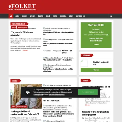 efolket.se startsida 2021