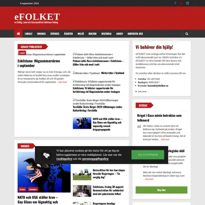 efolket.se startsida 2024