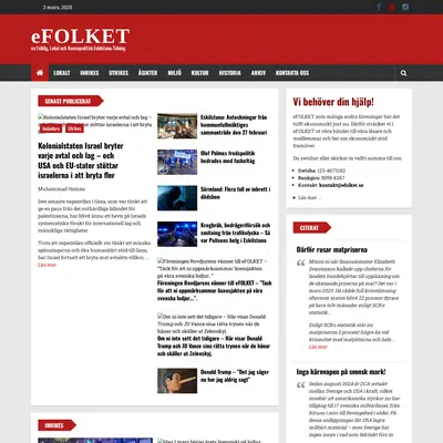 efolket.se startsida 2025
