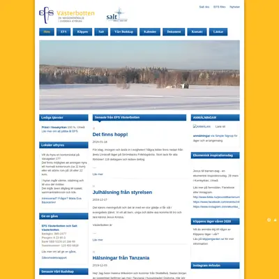 www.efsvasterbotten.se startsida 2020
