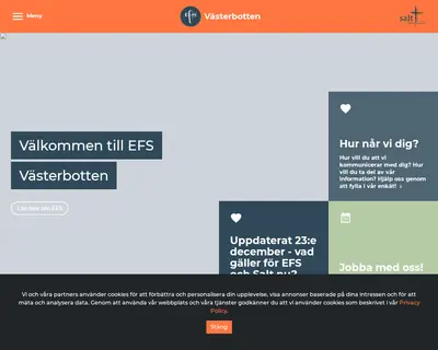 www.efsvasterbotten.se startsida 2022