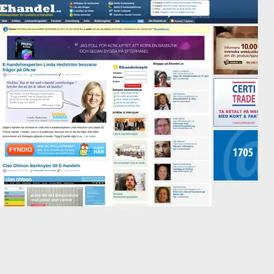 ehandel.se startsida 2011