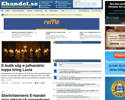 ehandel.se startsida 2012