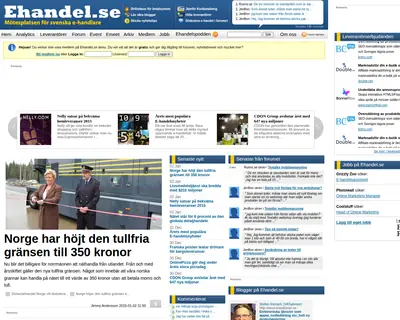 ehandel.se startsida 2015