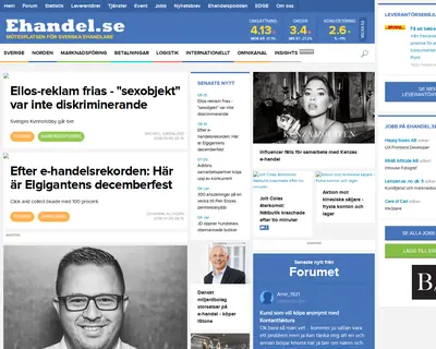 ehandel.se startsida 2018