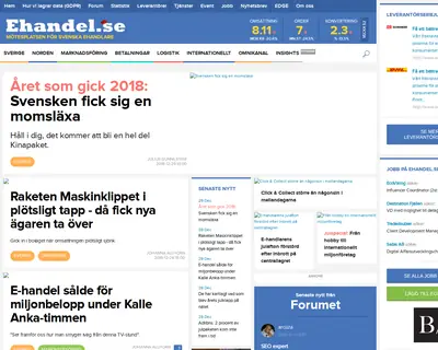 ehandel.se startsida 2019