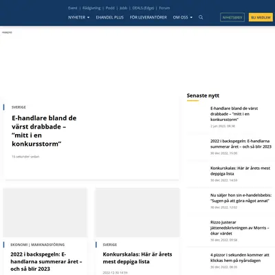 ehandel.se startsida 2023