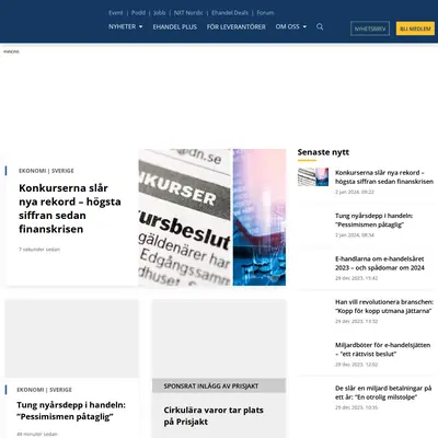 ehandel.se startsida 2024