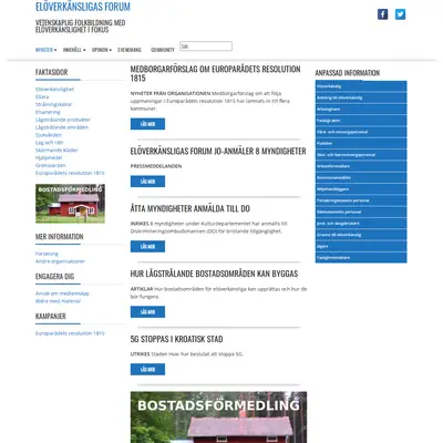 ehsforum.se startsida 2020
