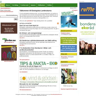 Ekologiskt lantbruk startsida 2011