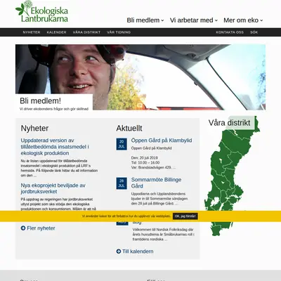 Ekologiskt lantbruk startsida 2019