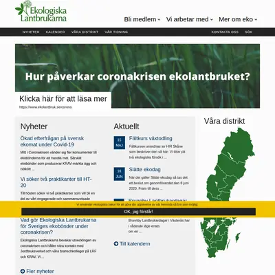 Ekologiskt lantbruk startsida 2020