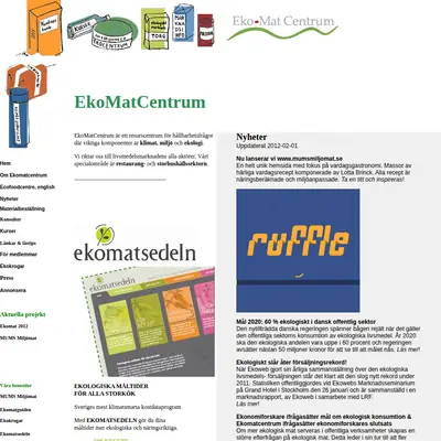 www.ekomatcentrum.se startsida 2012