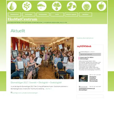 www.ekomatcentrum.se startsida 2017