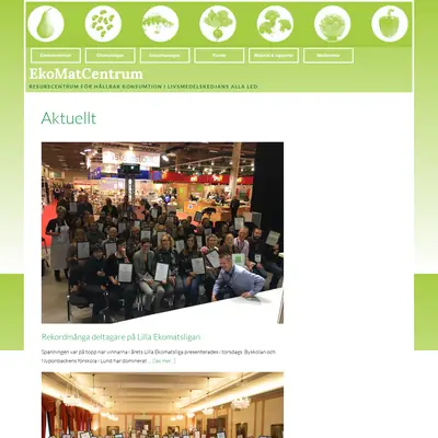 www.ekomatcentrum.se startsida 2018