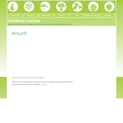 www.ekomatcentrum.se startsida 2020
