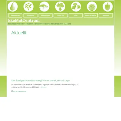 www.ekomatcentrum.se startsida 2021