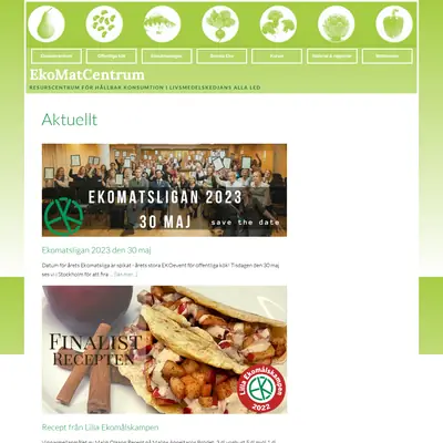 www.ekomatcentrum.se startsida 2023