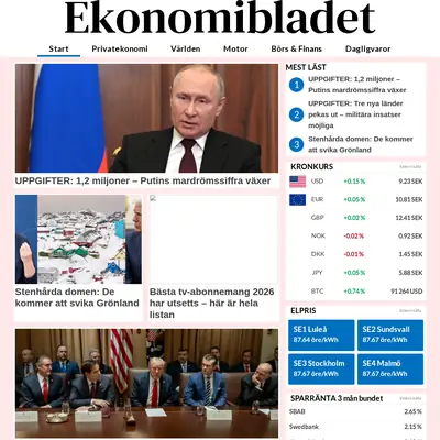 ekonomibladet.se startsida 2026