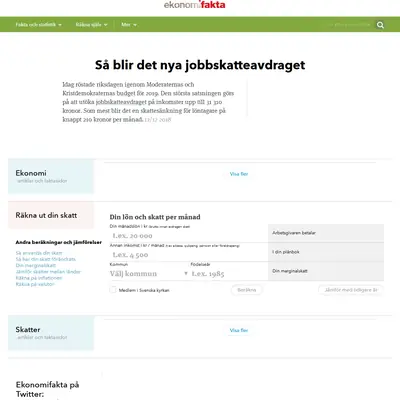SHJ Ekonomifakta startsida 2019
