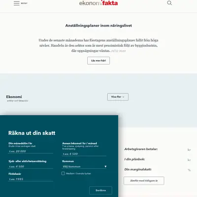 SHJ Ekonomifakta startsida 2023