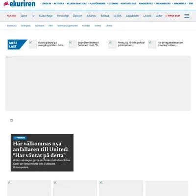 Eskilstuna-Kuriren med Strengnäs Tidning startsida 2019