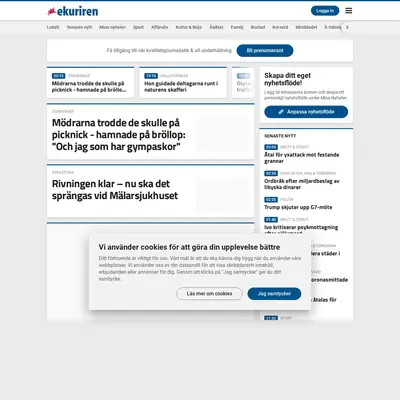Eskilstuna-Kuriren med Strengnäs Tidning startsida 2020