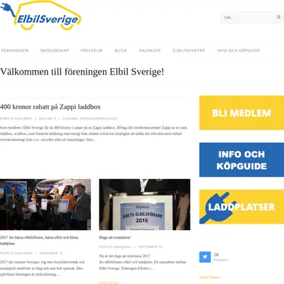 Elbilen i Sverige AB startsida 2018