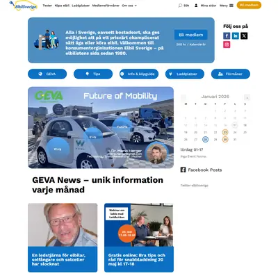 Elbilen i Sverige AB startsida 2026