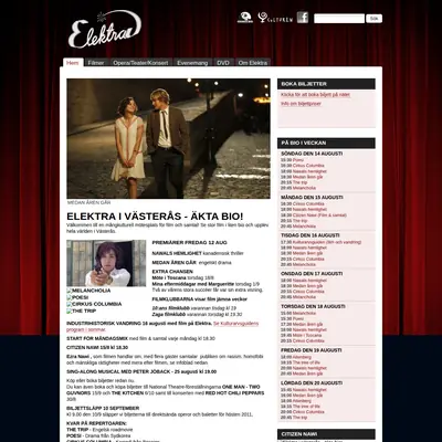 Elektra startsida 2011