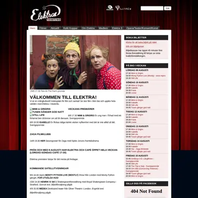 Elektra startsida 2014