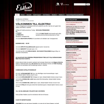 Elektra startsida 2015