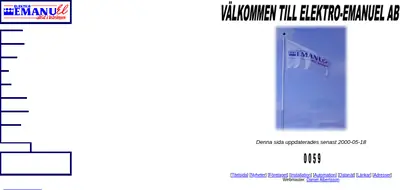 www.elektro-emanuel.se startsida 2001
