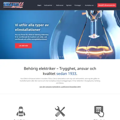 www.elektro-emanuel.se startsida 2016