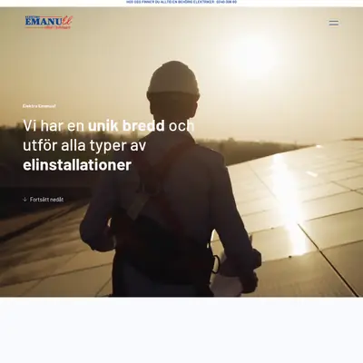www.elektro-emanuel.se startsida 2024