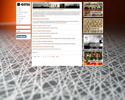 www.elektronmusikstudion.se startsida 2010