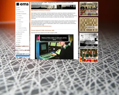 www.elektronmusikstudion.se startsida 2012