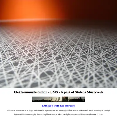 www.elektronmusikstudion.se startsida 2013