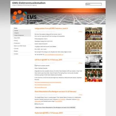www.elektronmusikstudion.se startsida 2015