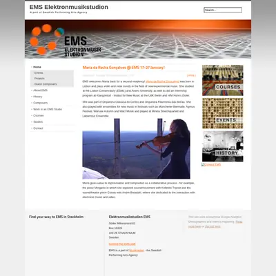 www.elektronmusikstudion.se startsida 2016