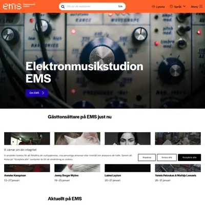 www.elektronmusikstudion.se startsida 2026