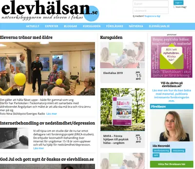 ELEVHÄLSA startsida 2019