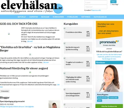 ELEVHÄLSA startsida 2021