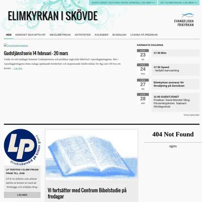 Elimkyrkan Skövde startsida 2015