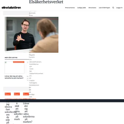 Elinstallatören startsida 2024