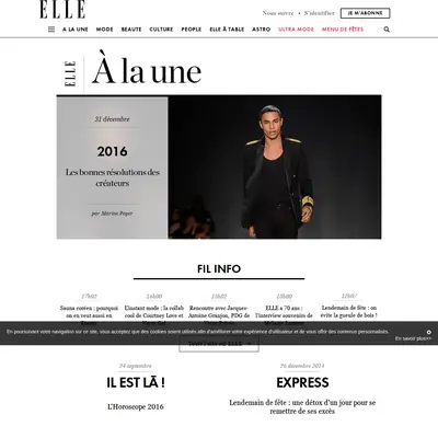 Elle startsida 2016